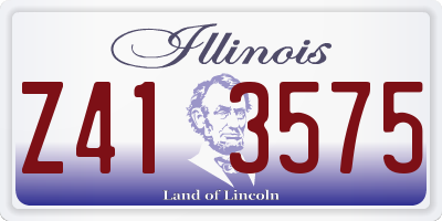IL license plate Z413575