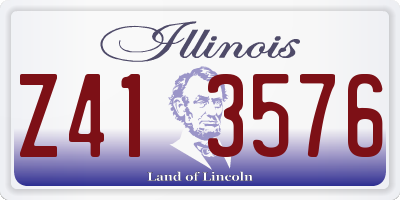 IL license plate Z413576
