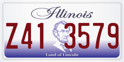 IL license plate Z413579
