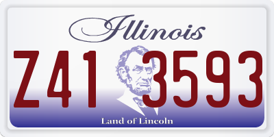 IL license plate Z413593