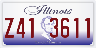 IL license plate Z413611