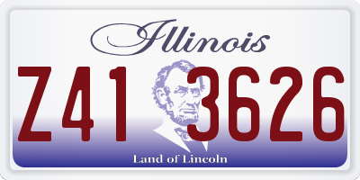IL license plate Z413626