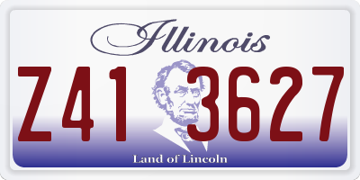 IL license plate Z413627