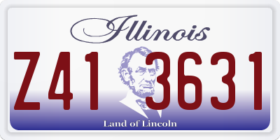 IL license plate Z413631