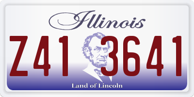 IL license plate Z413641