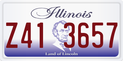 IL license plate Z413657