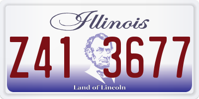 IL license plate Z413677
