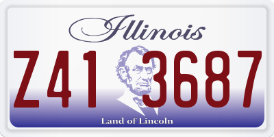IL license plate Z413687