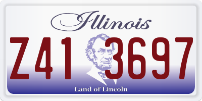 IL license plate Z413697