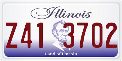 IL license plate Z413702