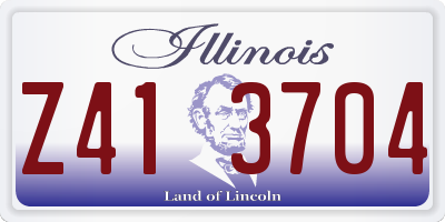 IL license plate Z413704