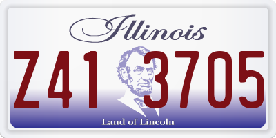 IL license plate Z413705