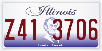 IL license plate Z413706