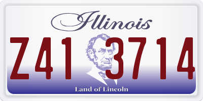 IL license plate Z413714