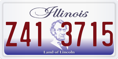 IL license plate Z413715