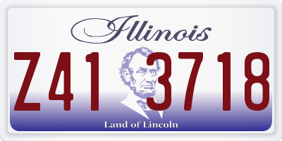 IL license plate Z413718