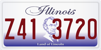 IL license plate Z413720