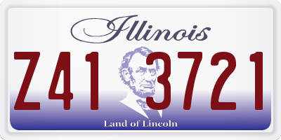 IL license plate Z413721