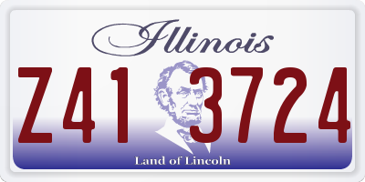 IL license plate Z413724