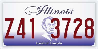 IL license plate Z413728