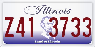 IL license plate Z413733