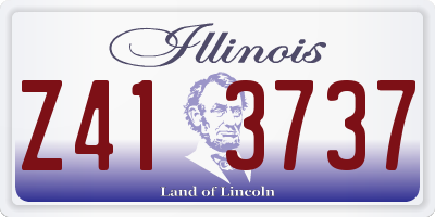IL license plate Z413737