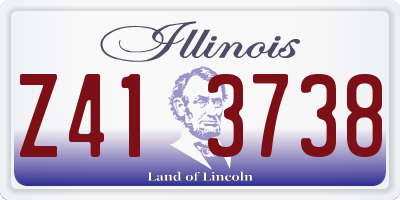 IL license plate Z413738