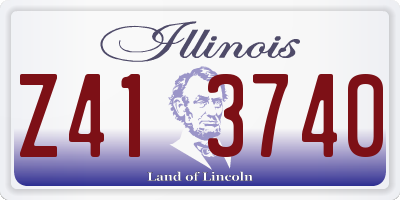 IL license plate Z413740