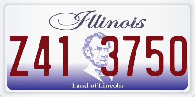 IL license plate Z413750