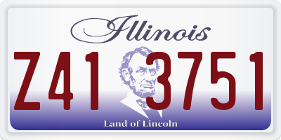 IL license plate Z413751