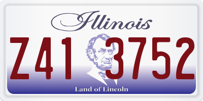 IL license plate Z413752
