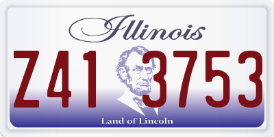 IL license plate Z413753