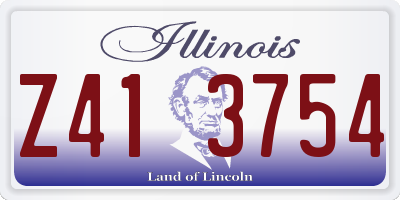 IL license plate Z413754