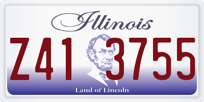 IL license plate Z413755