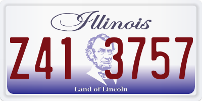 IL license plate Z413757
