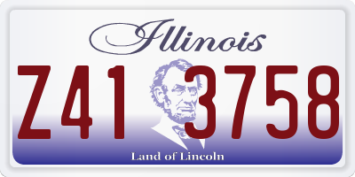 IL license plate Z413758