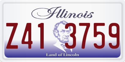 IL license plate Z413759