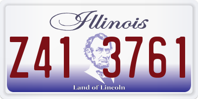 IL license plate Z413761
