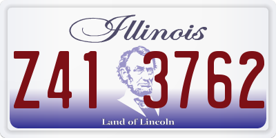 IL license plate Z413762