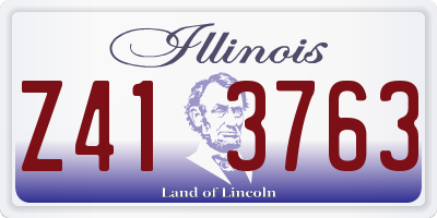 IL license plate Z413763