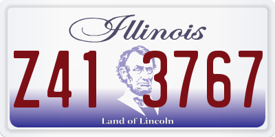 IL license plate Z413767