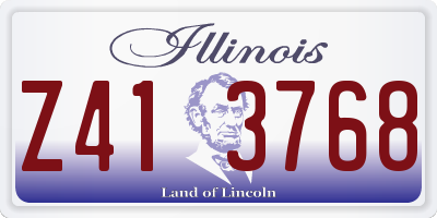 IL license plate Z413768