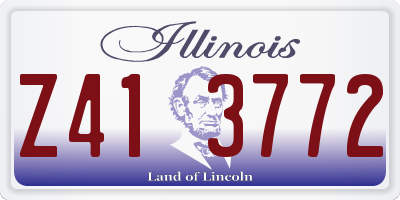 IL license plate Z413772