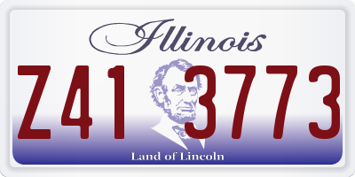 IL license plate Z413773