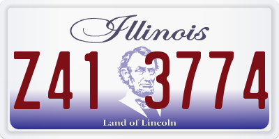 IL license plate Z413774