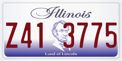 IL license plate Z413775