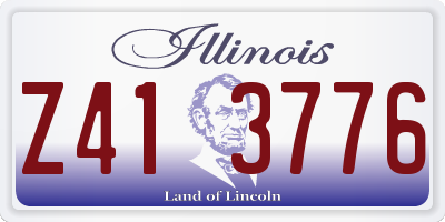 IL license plate Z413776