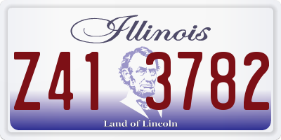 IL license plate Z413782
