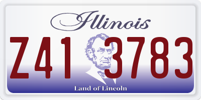 IL license plate Z413783