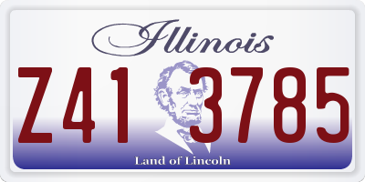 IL license plate Z413785